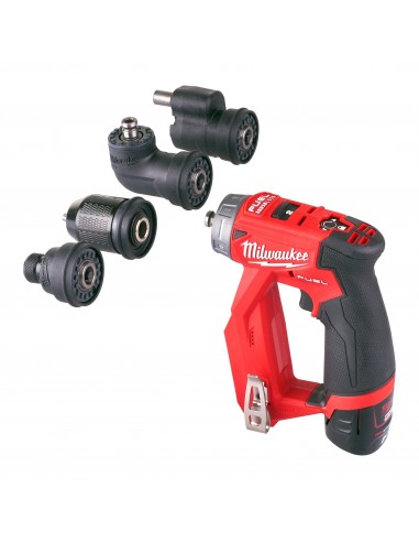 Milwaukee Trapano Avvitatore a batteria con Mandrini Intercambiabili M12  FDDXKIT-202X