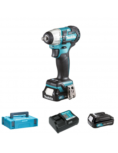 Makita Avvitatore ad impulsi 12Vmax 3/8" quadro TW160DSAJ