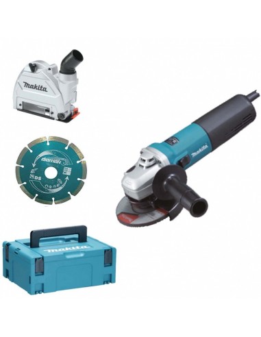 Makita Smerigliatrice angolare 115/125 mm (con cuffia di