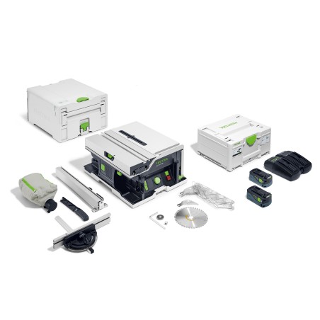Festool Sega circolare da banco a batteria CSC SYS 50 EBI-Plus