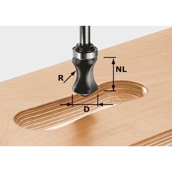 Festool Fresa per impugnature HW S8 R16/NL32 - 491033