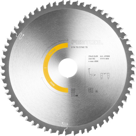 Festool Lama WOOD FINE CUT HW 216x2,3x30 W48 - 491050