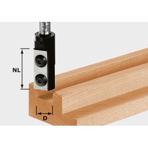 Festool Fresa con coltelli reversibili per scanalature HW S8 D8/20 WP Z1 - 491078