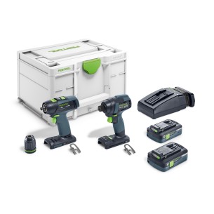 Festool Set di avvitatori e punte TID 18 HPC 4,0 I-Set T18 - 577244