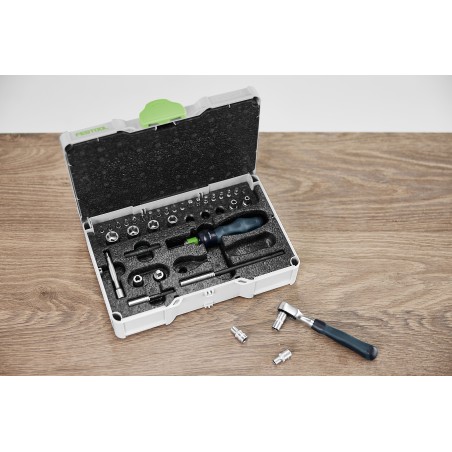 Festool Set di utensili a cricchetto SYS3 S 76-1/4"-CE RA - 578112