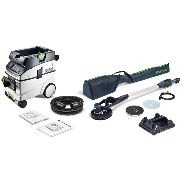 Festool Set con levigatrice a stelo e aspiratore PLANEX LHS-E 225/CTM 36-Set - 578418