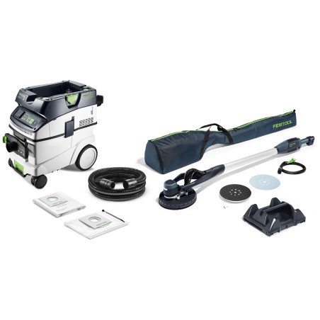 Festool Set con levigatrice a stelo e aspiratore PLANEX LHS-E 225/CTM 36-Set - 578418