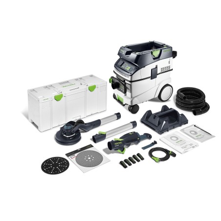 Festool Set con levigatrice a stelo e aspiratore PLANEX LHS 2 225 EQI/CTL 36-Set - 578424