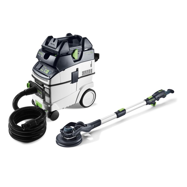 Festool Set con levigatrice a stelo e aspiratore PLANEX LHS 2 225 EQI/CTL 36-Set - 578424