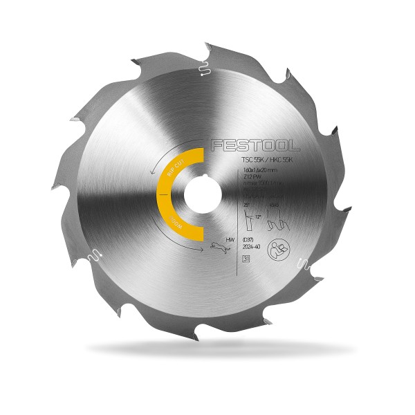 Festool Lama WOOD RIP CUT HW 160x1,6x20 PW12 - 578580