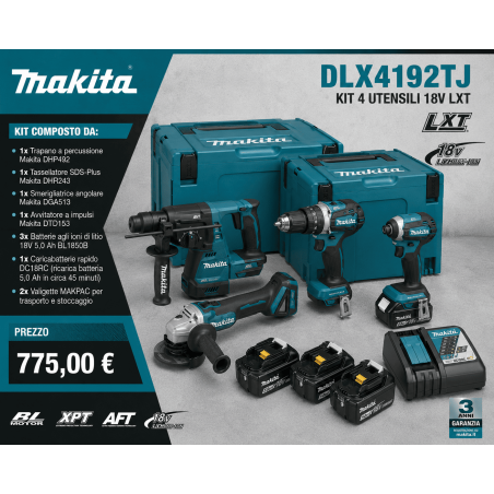 Combo Kit Makita DLX4192TJ
