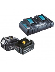 MAKITA KIT ENERGY 2X18V CARICATORE DOPPIO 197629-2 BL1850B NUOVO GARANZIA ITAL 