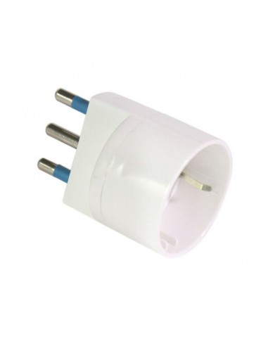 Rober Adattatore schuko 2P+T 16A colore bianco 00825