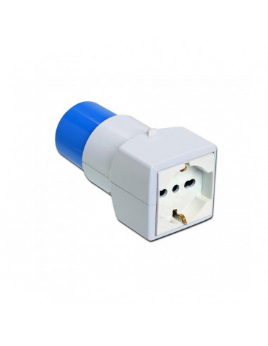 Rober Adattatore spina CEE blu a 1 presa universale 00698
