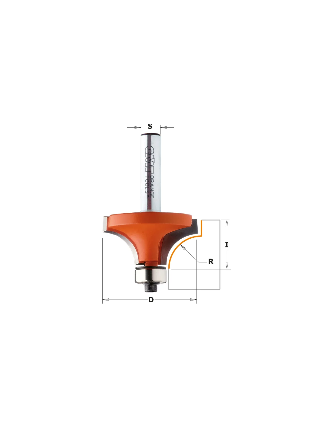 CMT Fresa a Mezzo Tondo Concavo R4,75 | 754.003.11